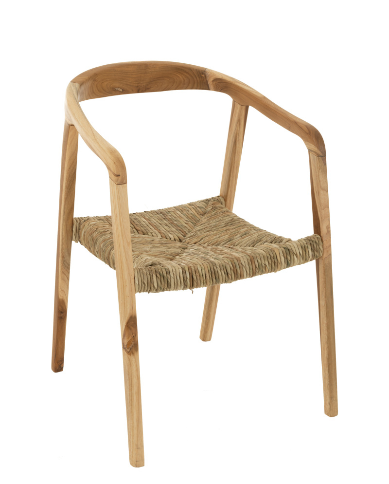 Fauteuil & Chaise Chaise Ana Bois Teak Brun - Naturel