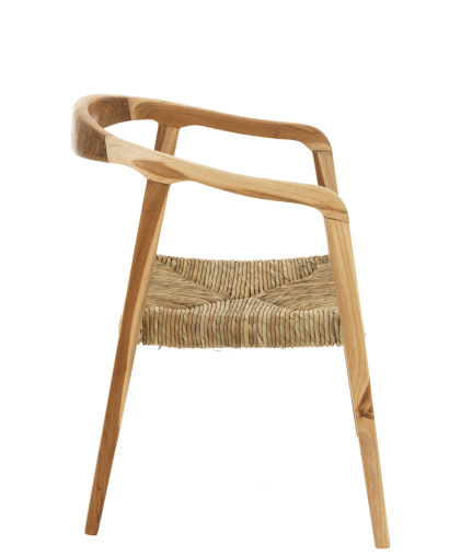 Fauteuil & Chaise Chaise Ana Bois Teak Brun - Naturel