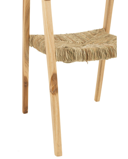 Fauteuil & Chaise Chaise Ana Bois Teak Brun - Naturel