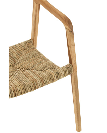 Fauteuil & Chaise Chaise Ana Bois Teak Brun - Naturel