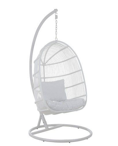 Mobilier de jardin Chaise Suspendue Ovale - Blanc