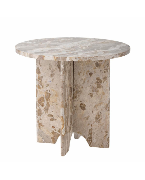 Table d'appoint Bloomingville Jasmia en Marbre - Marron