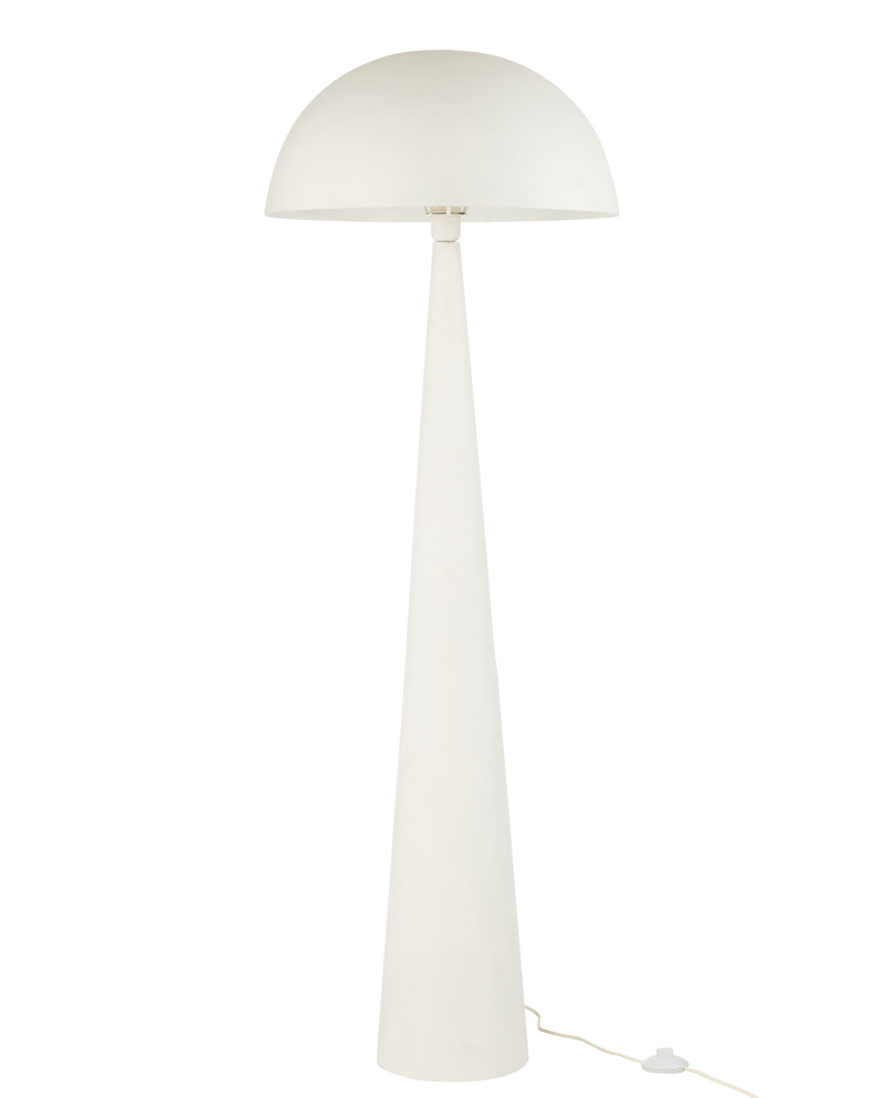 Lampadaire Champignon Metal - Blanc Mat - Taille XL