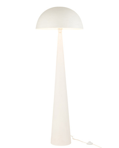 Lampe à Poser Lampe De Table Champignon Metal Mat Blanc Large
