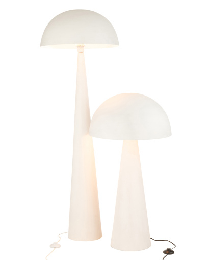 Lampadaire Champignon Metal - Blanc Mat - Taille XL