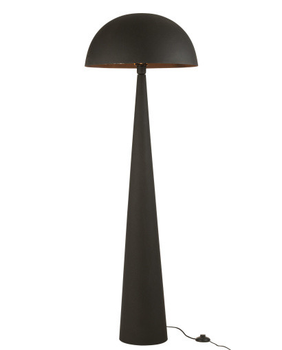 Lampe à Poser Lampe De Table Champignon Metal Mat Noir Large