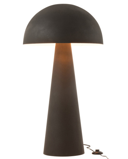 Lampe à Poser Lampe Champignon Metal Mat Noir Extra - Taille L