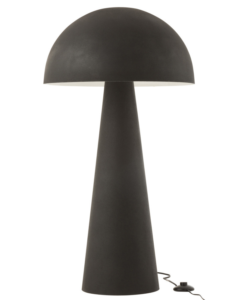 Lampe Champignon Metal Mat Noir Extra - Taille L
