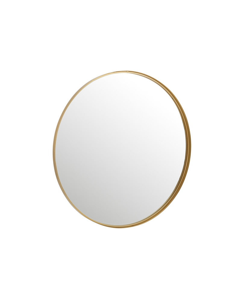 Miroir Miroir Rond Bord Haut Or - Taille L