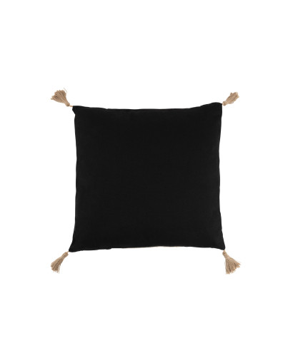 Coussin Coussin Tissage Carre Polyester - Noir