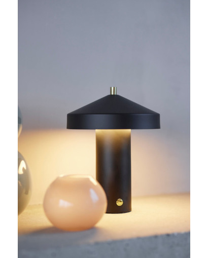 Lampe à Poser Lampe de table Hatto sans fil - Noir