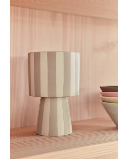 Vase & Pot Pot Toppu - Taille S - Gris et Blanc