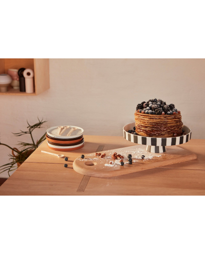Plateau Toppu OYOY - Taille L - Noir et Blanc