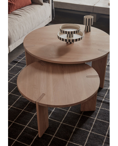 Plateau Toppu OYOY - Taille L - Noir et Blanc