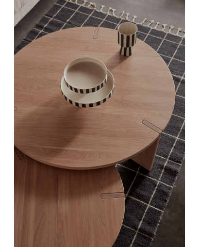 Plateau Toppu OYOY - Taille L - Noir et Blanc