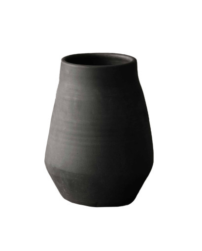 Vase & Pot Pot Décoratif Hero - Noir - Argile - Taille L