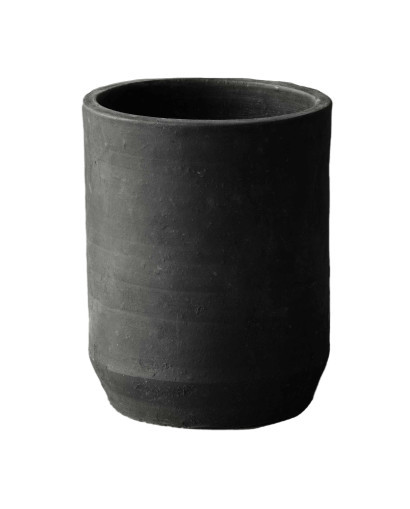 Vase & Pot Pot Décoratif Hero Cylindre - Noir - Argile