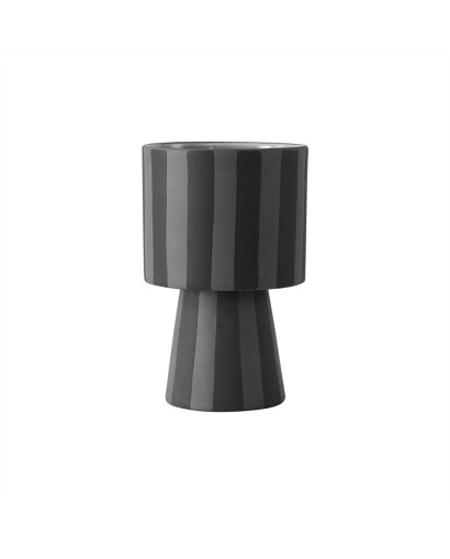 Vase & Pot Pot Toppu - Taille S - Noir et Gris