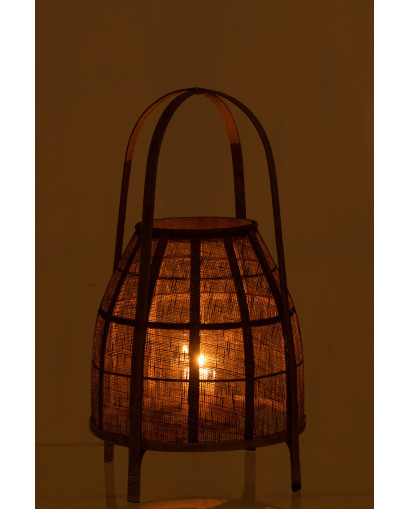 Lanterne & Photophore Lanterne Hood en Bambou - Naturel - Taille M