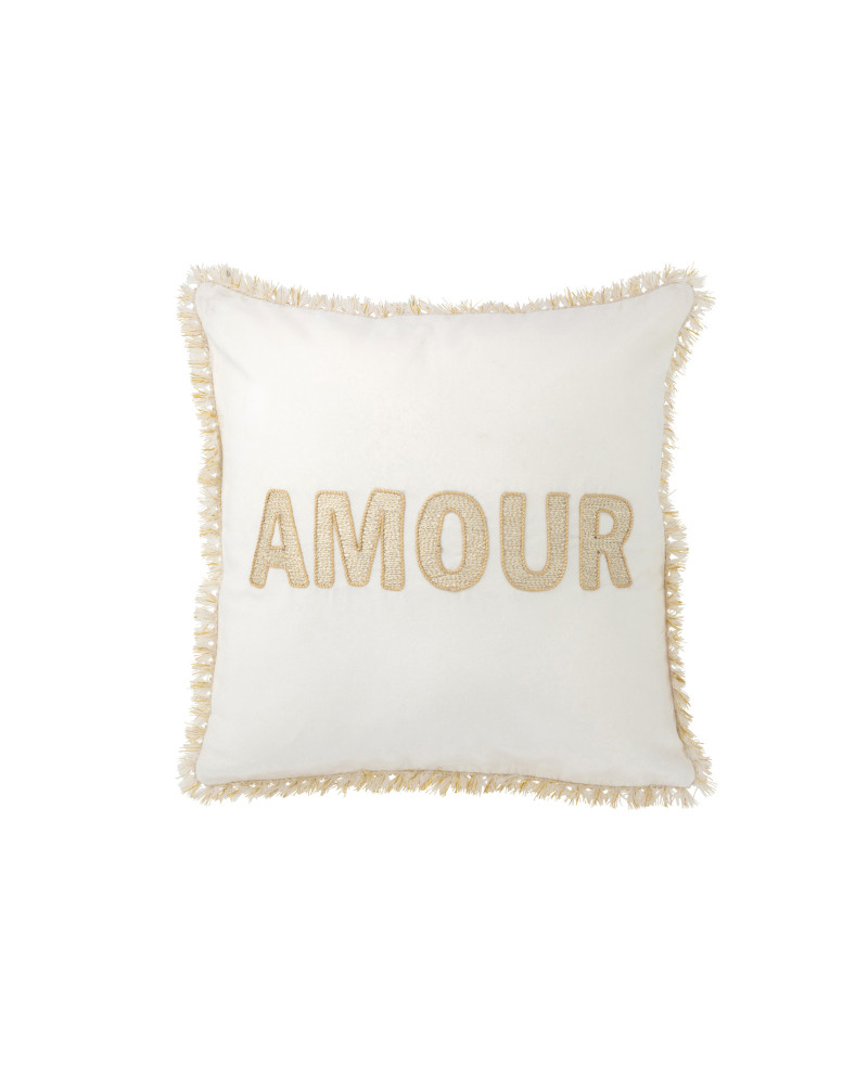 Coussin Coussin Amour - Blanc et Or