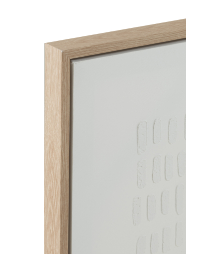Assortiment De 3 Tableaux Traits Toile - Blanc