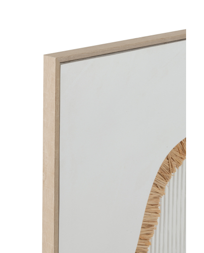 Assortiment De 2 Tableaux Straw Toile - Blanc