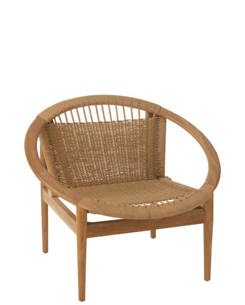 Fauteuil & Chaise Chaise Ronde Teck - Naturel