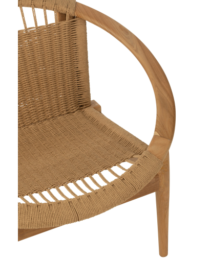 Fauteuil & Chaise Chaise Ronde Teck - Naturel