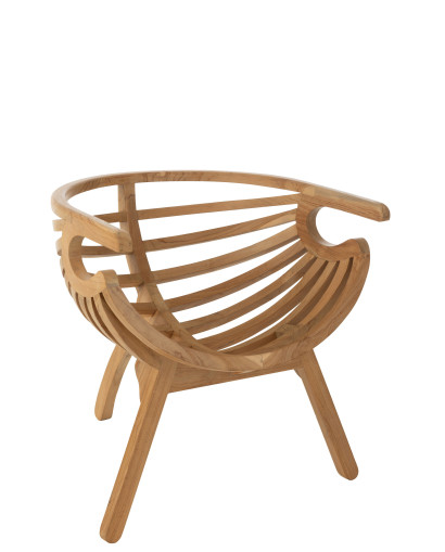 Fauteuil & Chaise Chaise Crabe Teck - Naturel