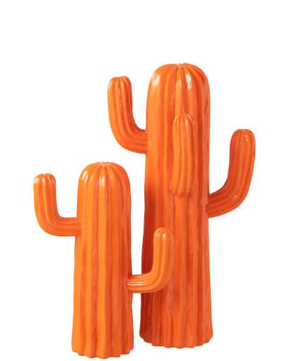 Statues Cactus en Polyresine - Orange - Taille L