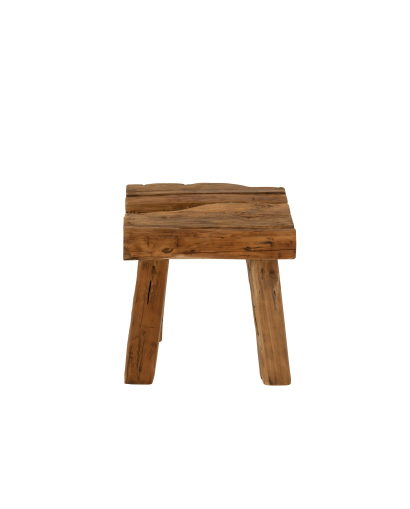 Tabouret & Banc Tabouret Rustique en Teck - Naturel