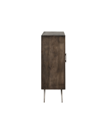 Armoire Armoire 2 Portes Ethnique Bois De Manguier - Marron