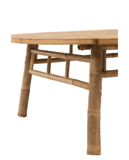 Table Basse Table Basse Ronde en Bambou - Naturel