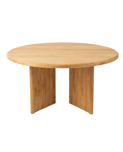 Table Table Ronde Bois de Teak - Naturel