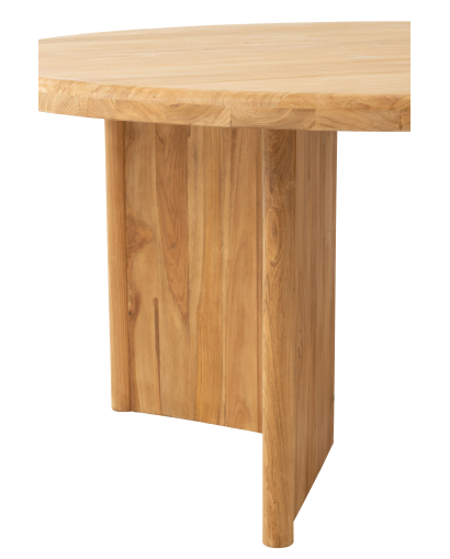 Table Table Ronde Bois de Teak - Naturel