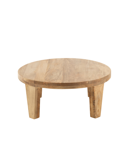 Table Basse Table Basse Ronde Bois Manguier - Naturel