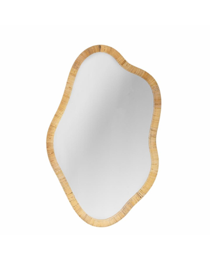 Miroir Miroir Bloomingville Ashlie en Rotin - Naturel