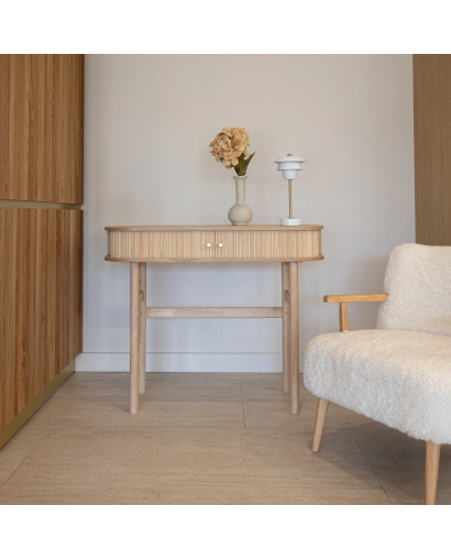 Console & Commode Console Hector en bois de frêne et bois de pin - Naturel