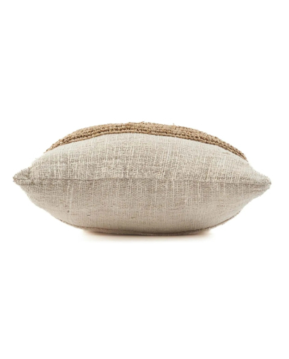 Housse De Coussin Raffia Stamp - Naturel