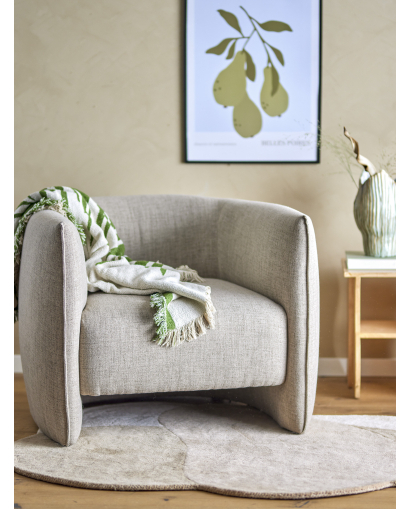 Chaise de salon Bloomingville Bacio Polyester - Naturel