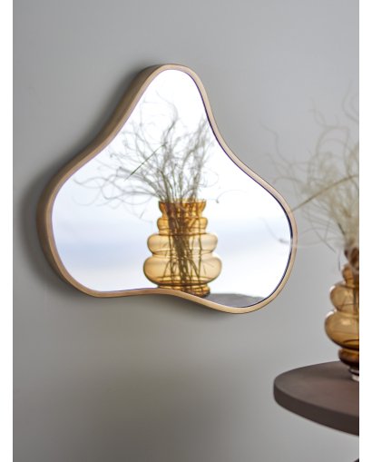 Miroir Mural Bloomingville Abigail en Laiton - Taille S