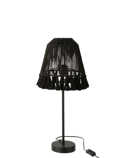 Lampe Mila Jute - Noir