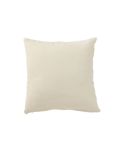 Coussin Feuille Textile - Blanc