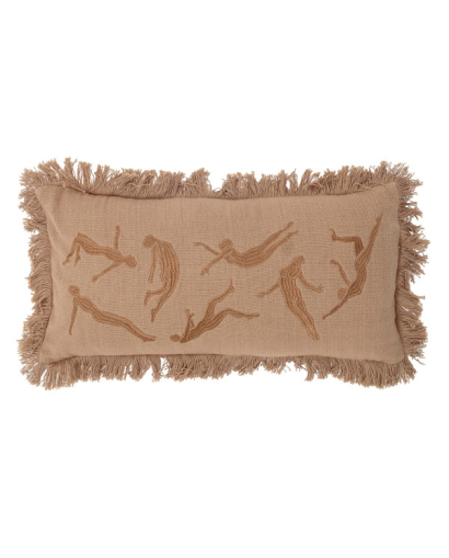 Coussin Bloomingville Risca - Marron