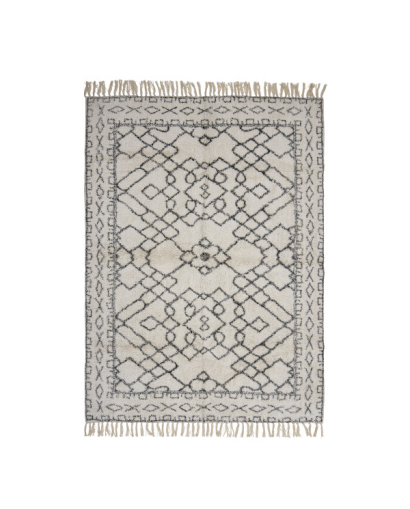 Tapis Bloomingville Jaqueline Coton - Blanc