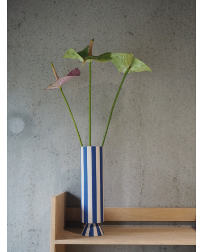 Vase Toppu Haut - Bleu et Blanc