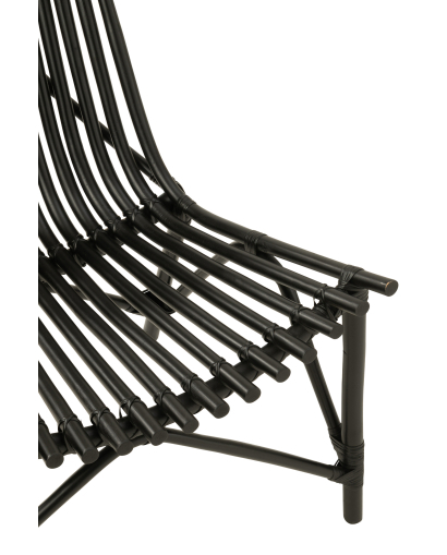 Chaise Rotin - Noir