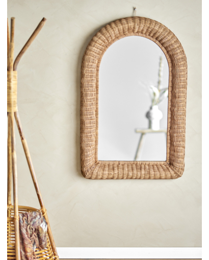 Miroir Bloomingville Maleen en Rotin - Naturel