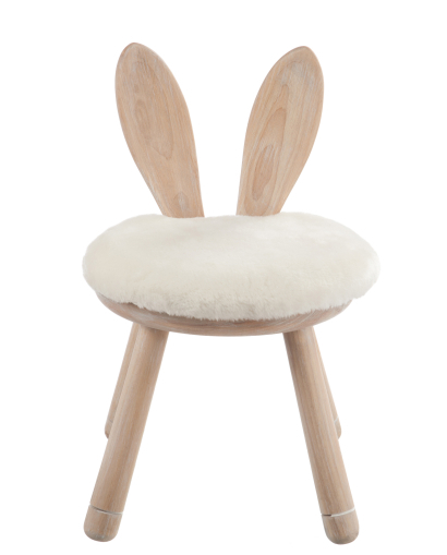 Chaise Oreil Lapin Bois - Naturel