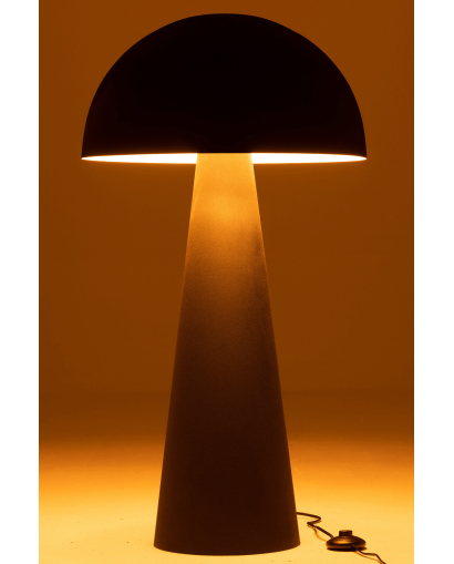 Lampe Champignon Metal - Noir Mat Extra - Taille L